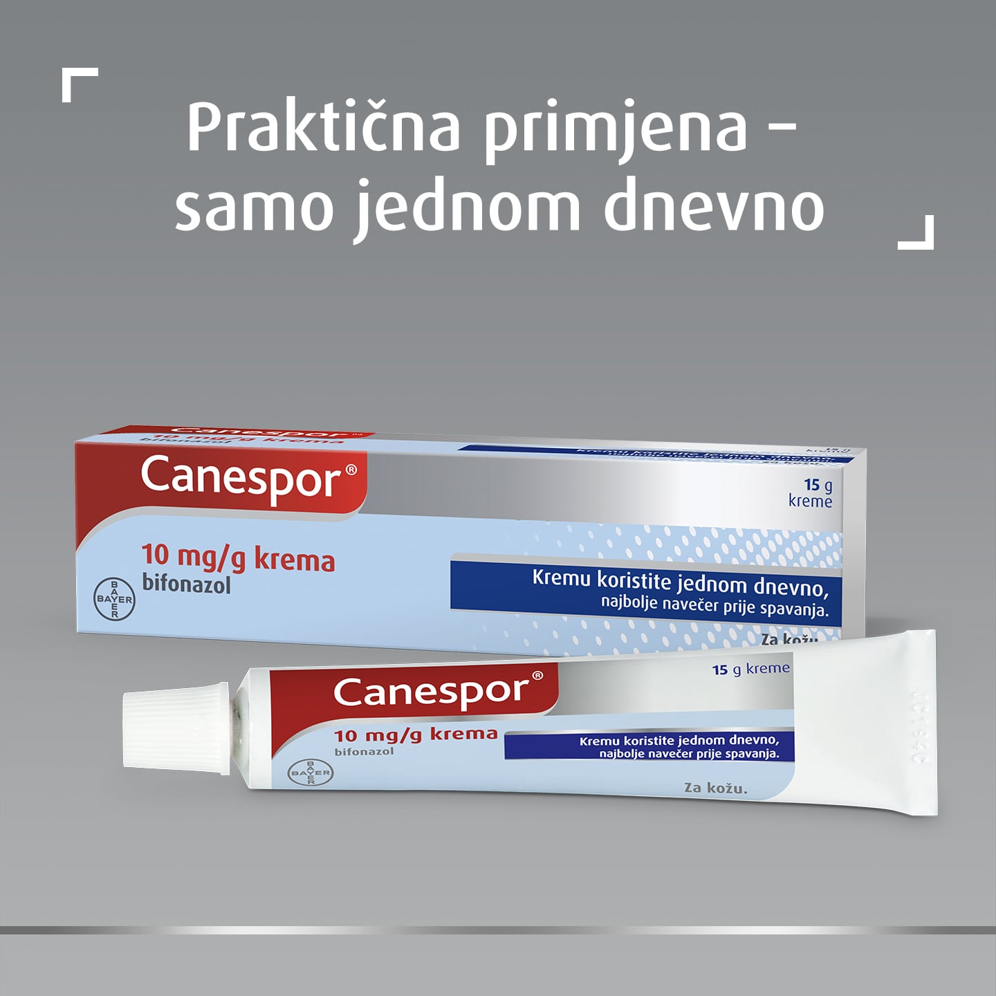 Canespor® 10 mg/g krema za liječenje gljivične infekcije stopala i gljivičnih infekcija kože 15 g